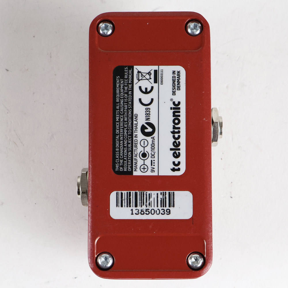 【中古】 リバーブ TC Electronic HOF mini Hall of fame 裏面
