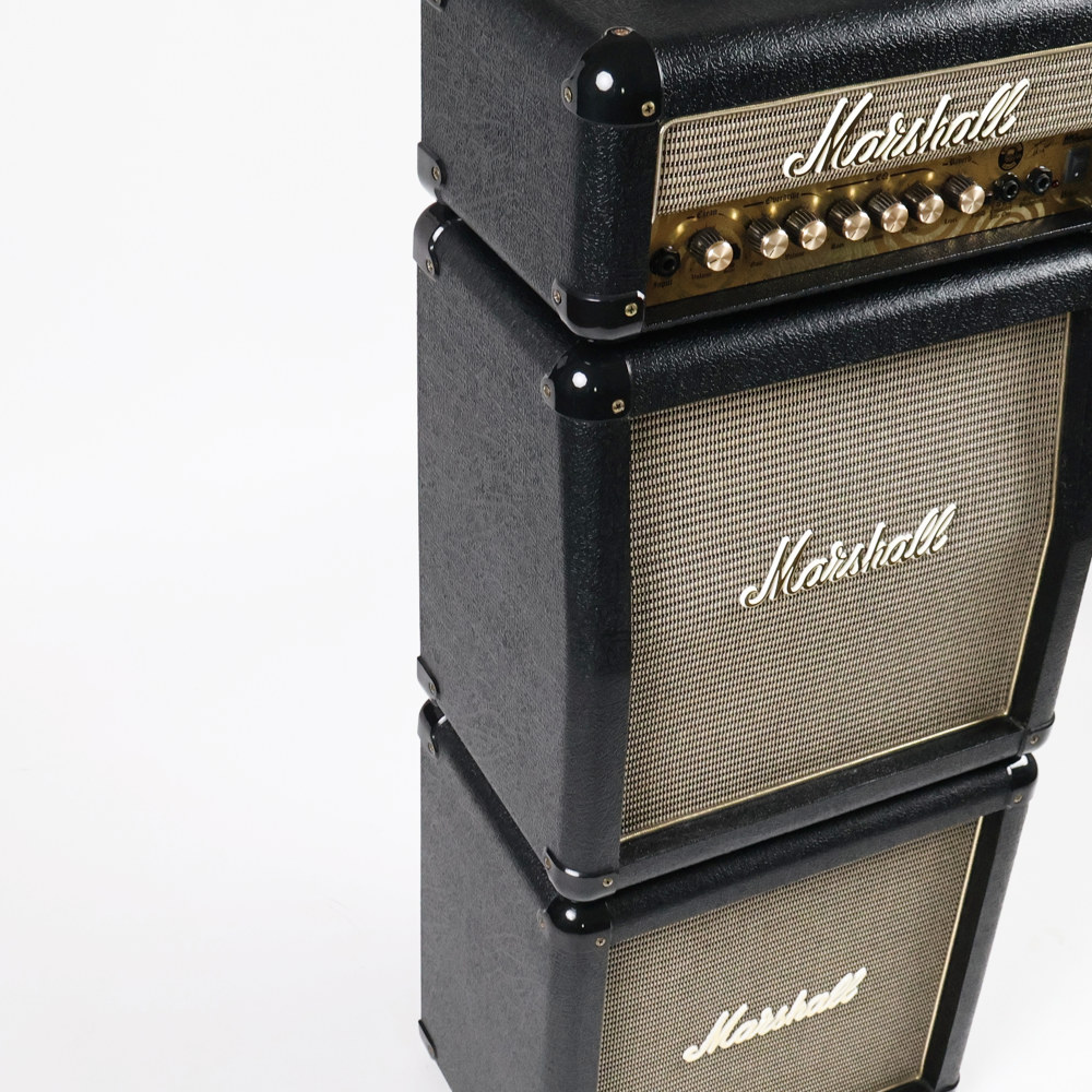 【中古】 マイクロスタックギターアンプ MARSHALL MG15MSZW Microstack Amp 側面