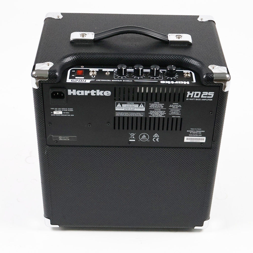 【中古】 ベースアンプ HARTKE HD25 背面