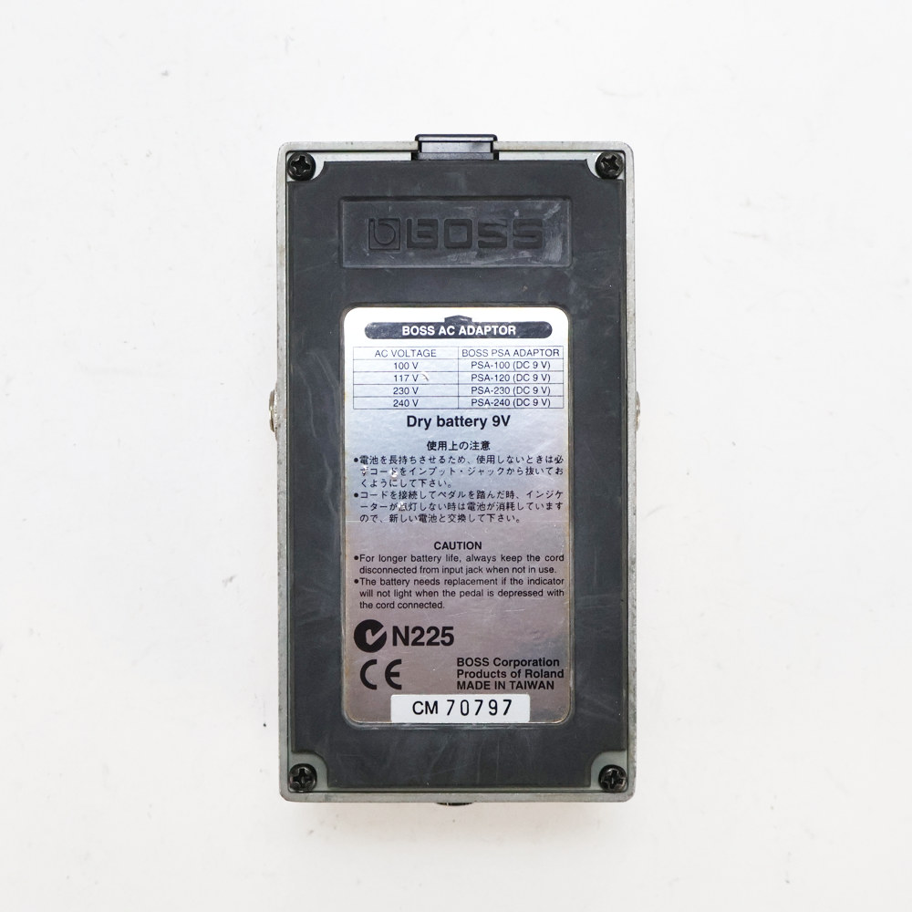 【中古】イコライザー エフェクター BOSS GEB-7 Bass Equalizer ベースエフェクター 裏面