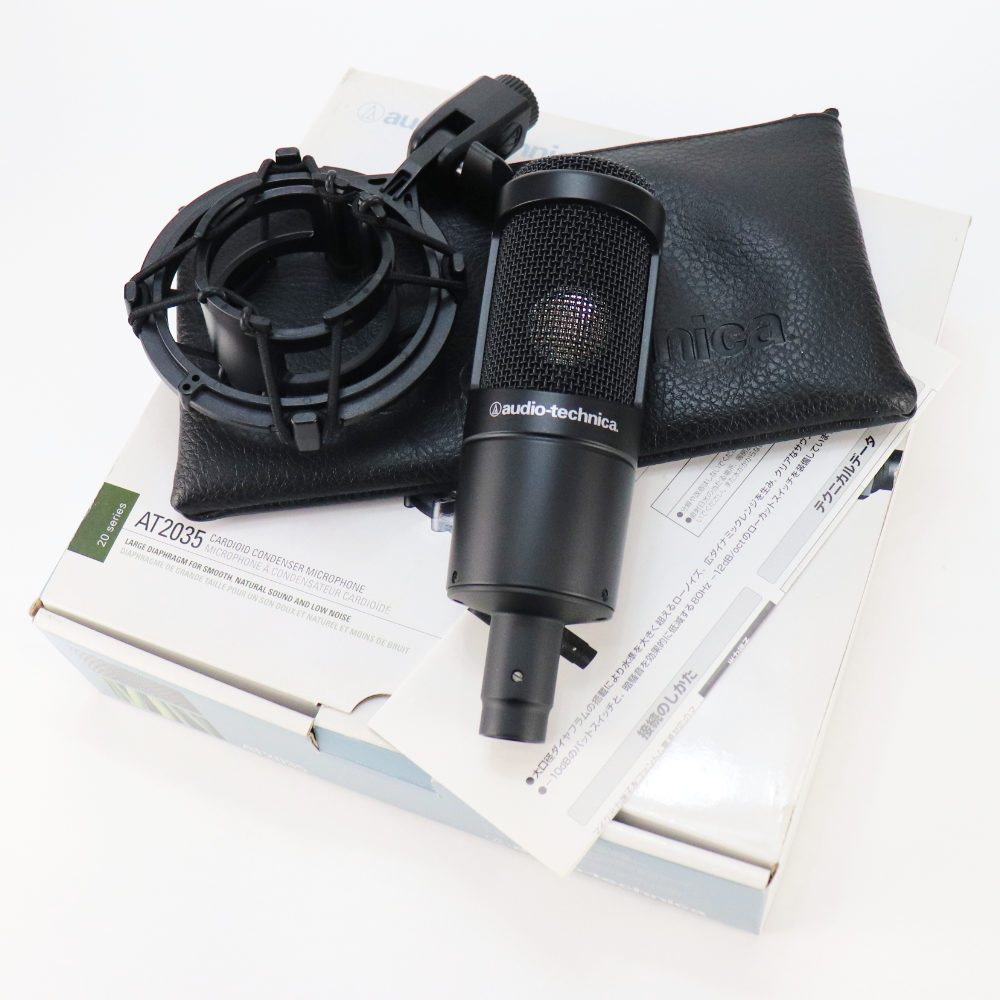 【中古】 マイク コンデンサーマイク AUDIO-TECHNICA AT2035 オーディオテクニカ オーテク