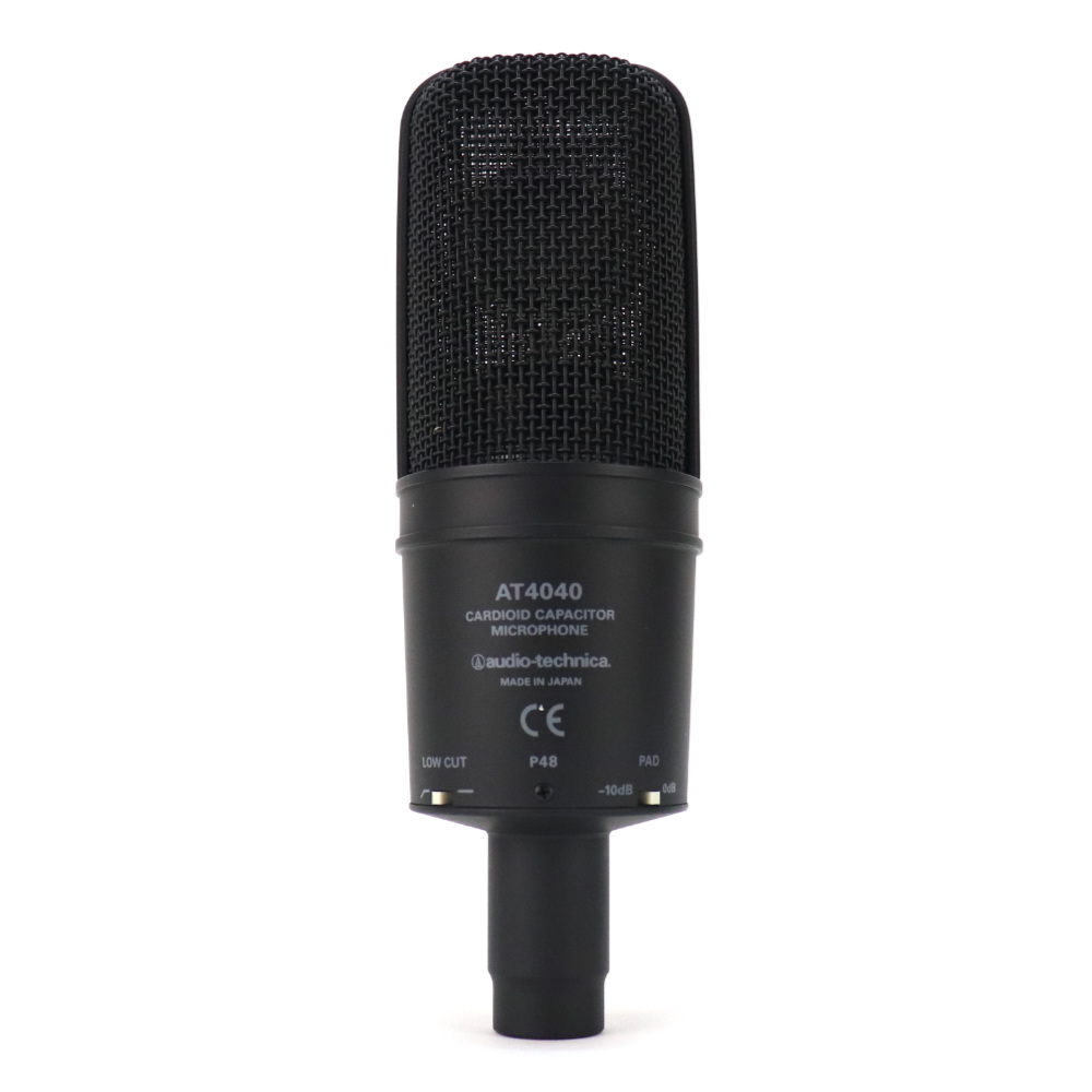 【中古】オーディオテクニカ コンデンサーマイク AUDIO-TECHNICA AT4040 オーテク マイクロフォン リア画像