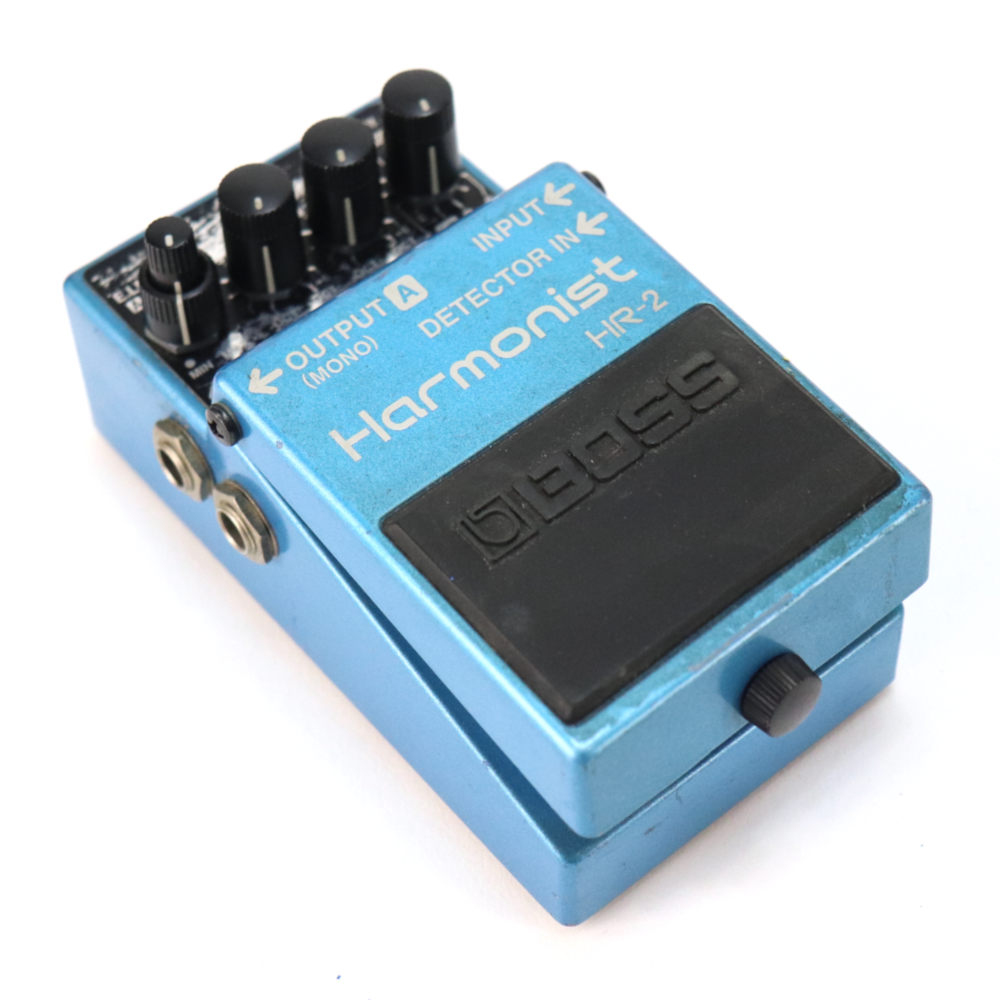 【中古】 ハーモ二スト エフェクター BOSS HR-2 Harmonist ギターエフェクター ピッチシフター 斜めアングル画像