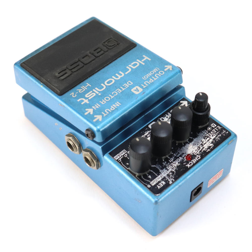 【中古】 ハーモ二スト エフェクター BOSS HR-2 Harmonist ギターエフェクター ピッチシフター リア斜めアングル画像