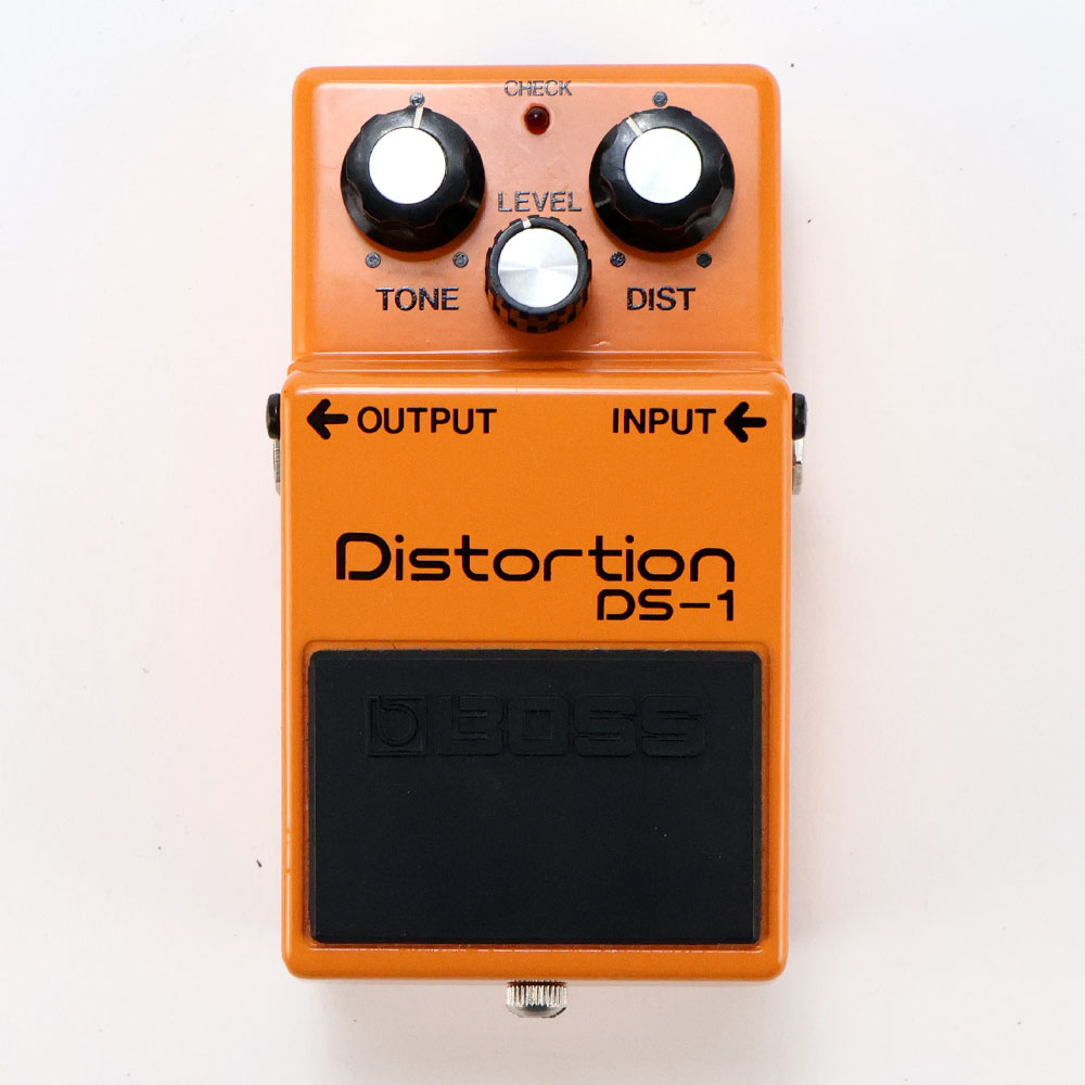 【中古】 ディストーション エフェクター BOSS DS-1 Distortion 1980年製 Made in Japan Silver Screw 銀ネジ ギターエフェクター 正面