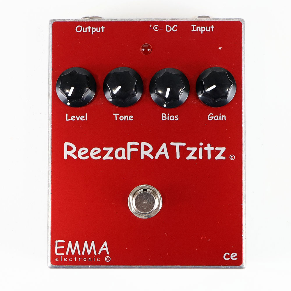 【中古】 エフェクター EMMA ReezaFRATzitz 初代リーザ エマ ディストーション アンプライクペダル 正面