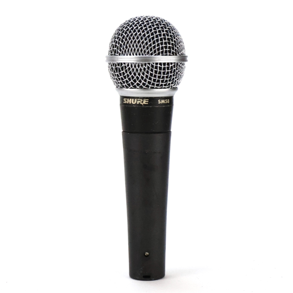 【中古】 マイク ダイナミックマイク ボーカル用 SHURE SM58 シュアー 58 ゴッパ シュア フロント画像