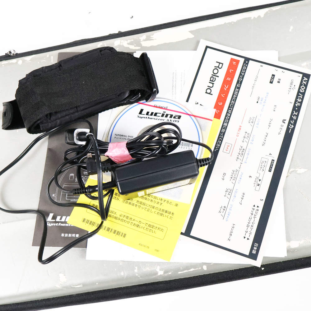 【中古】 ショルダーキーボード Roland AX-09 Lucina シンセサイザー 付属品画像