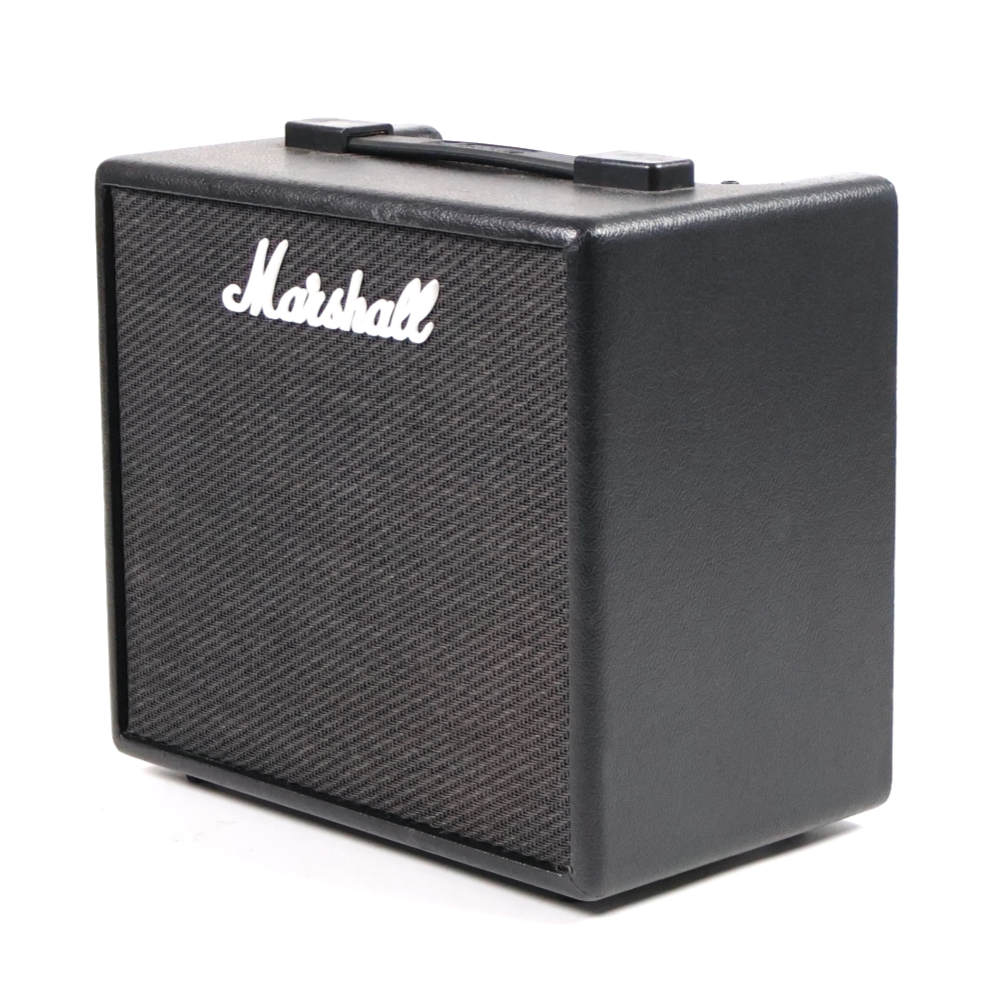 【中古】 マーシャル MARSHALL CODE25 フルモデリング 小型ギターアンプ コンボ 斜めアングル画像