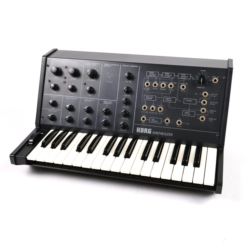 【中古】 ビンテージシンセサイザー KORG MS-10 コルグ 斜めアングル画像