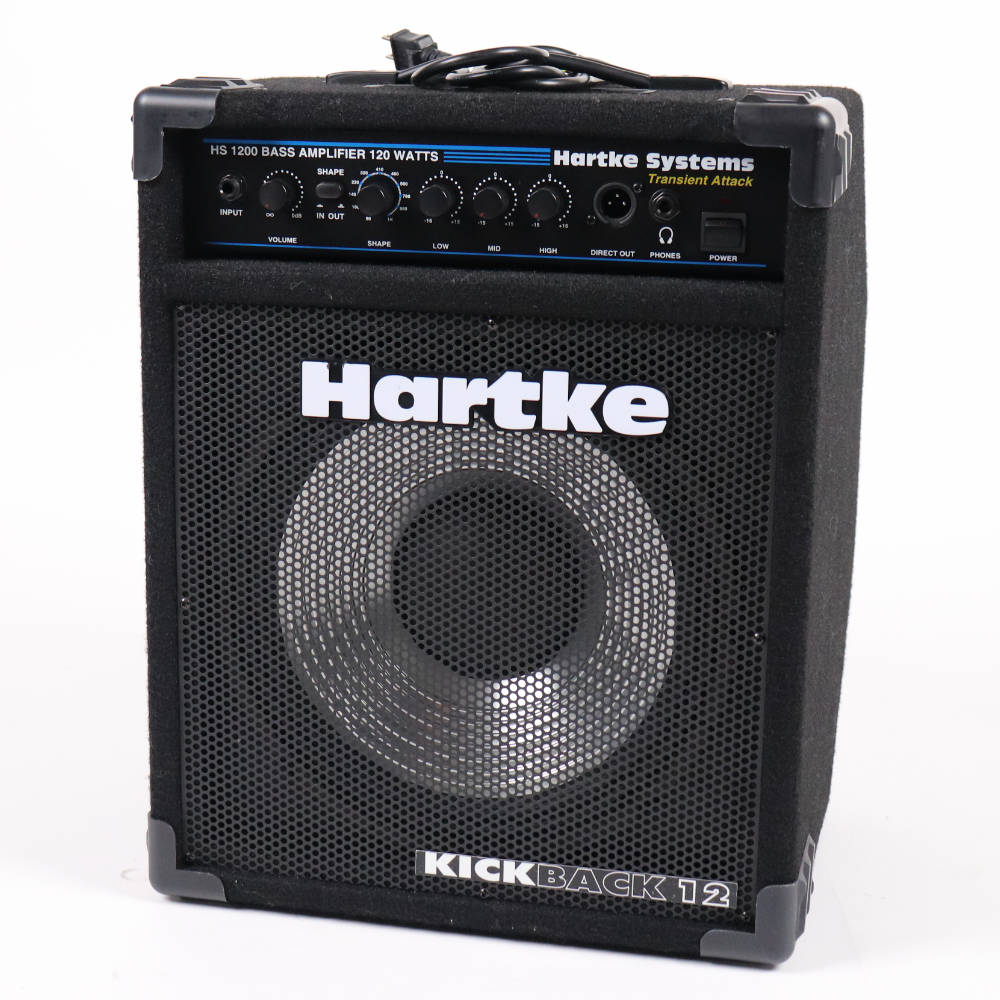 【中古】 ベースアンプ Hartke HS1200 キックバックスタイル ベースコンボアンプ 本体画像 斜め 