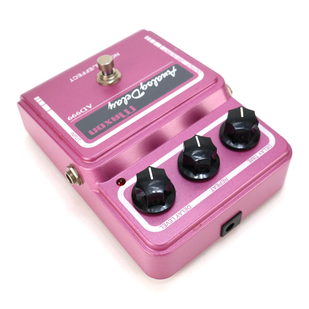 【中古】 エフェクター アナログディレイ MAXON AD999 ギターエフェクター マクソン ディレイ エコー リア斜めアングル画像