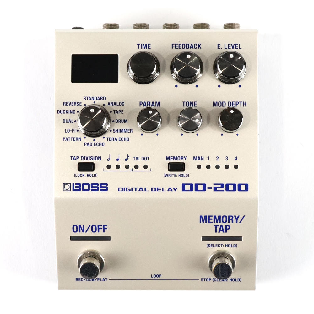 【中古】 デジタルディレイ エフェクター BOSS DD-200 DIGITAL DELAY デジタルディレイ ギターエフェクター トップ画像