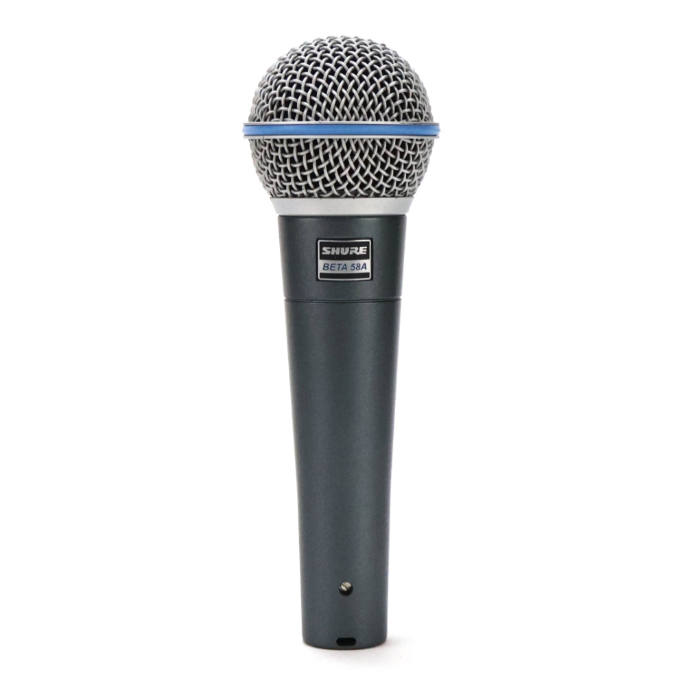 【中古】 マイク ダイナミックマイク シュアー SHURE BETA58A シュア マイクロフォン ベータゴッパ フロント画像