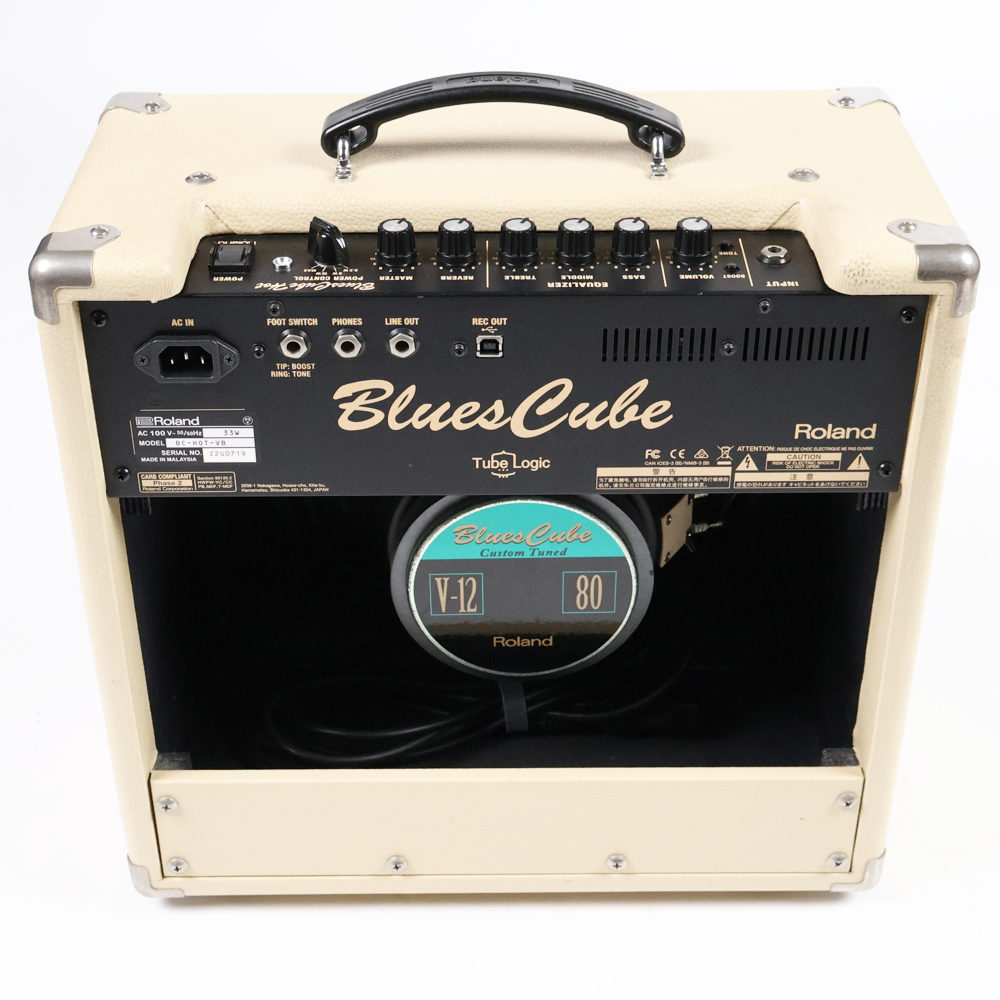 【中古】 ギターアンプ ROLAND Blues Cube Hot Vintage Blonde BC-HOT-VB ギターアンプ 背面
