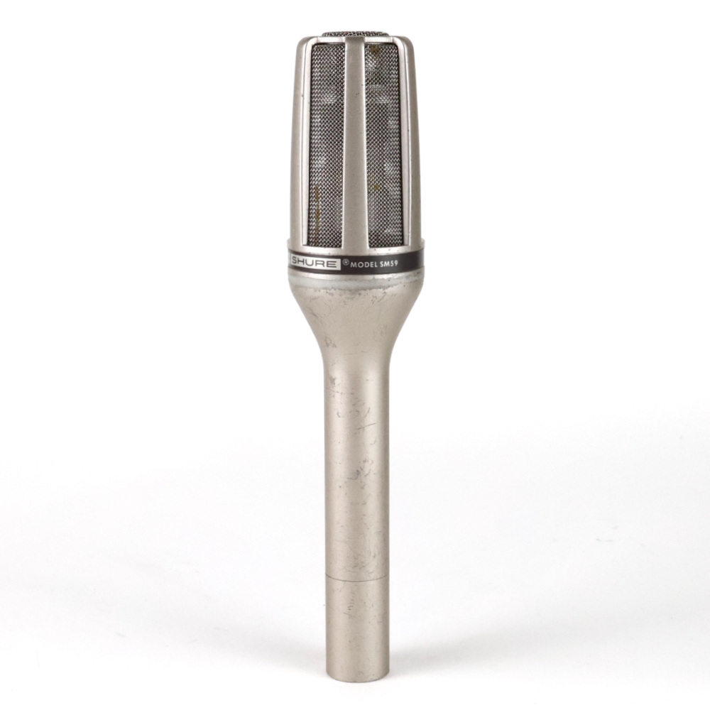 【中古】 マイク SHURE SM59 ダイナミックマイク ポルシェロゴ MADE IN USA 希少 リア画像