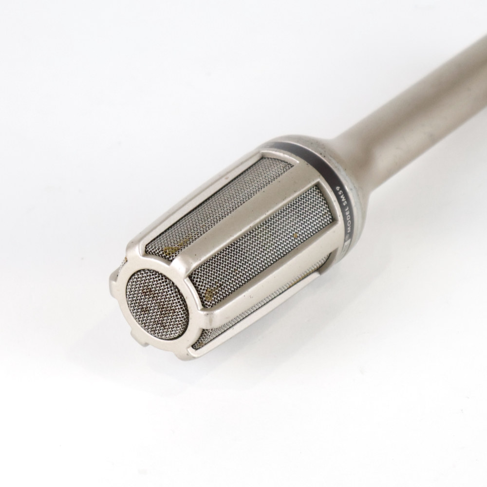 【中古】 マイク SHURE SM59 ダイナミックマイク ポルシェロゴ MADE IN USA 希少 グリル画像