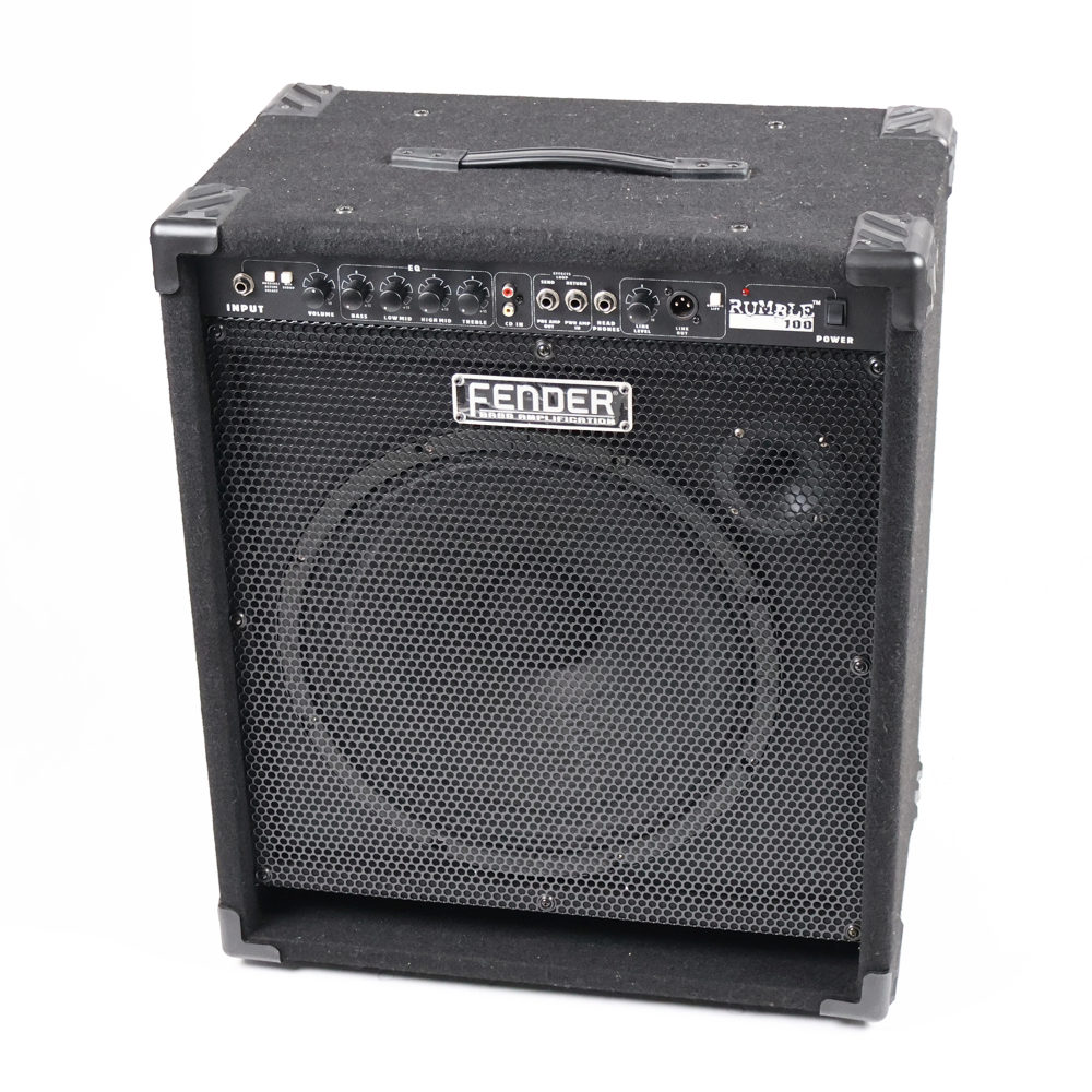 【中古】 ベースアンプ Fender Rumble 100 フェンダー ランブル100 カーペット生地仕様 ベースコンボアンプ