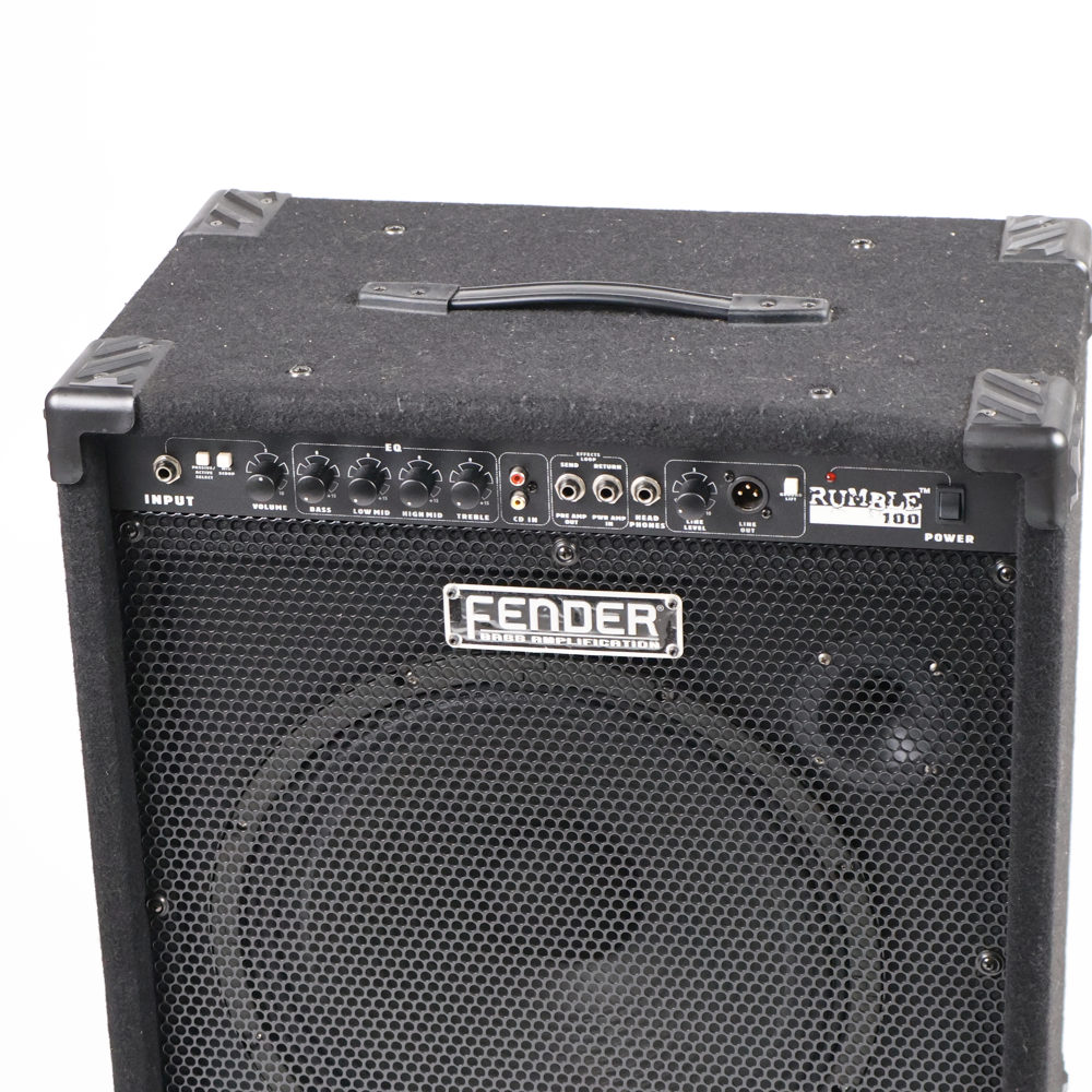 【中古】 ベースアンプ Fender Rumble 100 フェンダー ランブル100 カーペット生地仕様 ベースコンボアンプ コントロール
