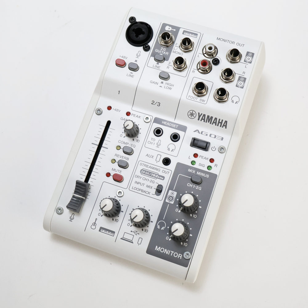 【中古】 ミキサー ヤマハ YAMAHA AG03 mk2 W ライブストリーミングミキサー ホワイト
