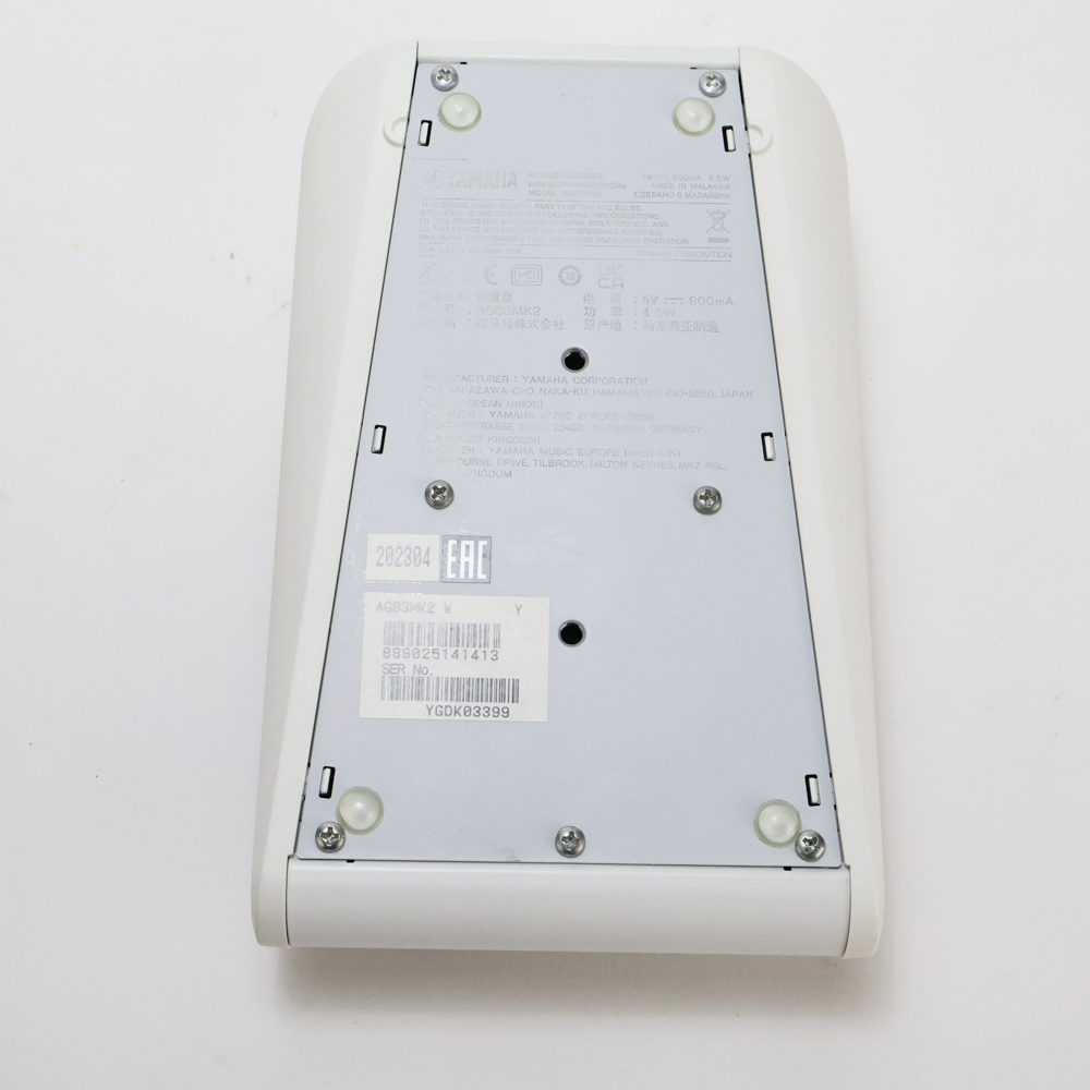 【中古】 ミキサー ヤマハ YAMAHA AG03 mk2 W ライブストリーミングミキサー ホワイト 背面