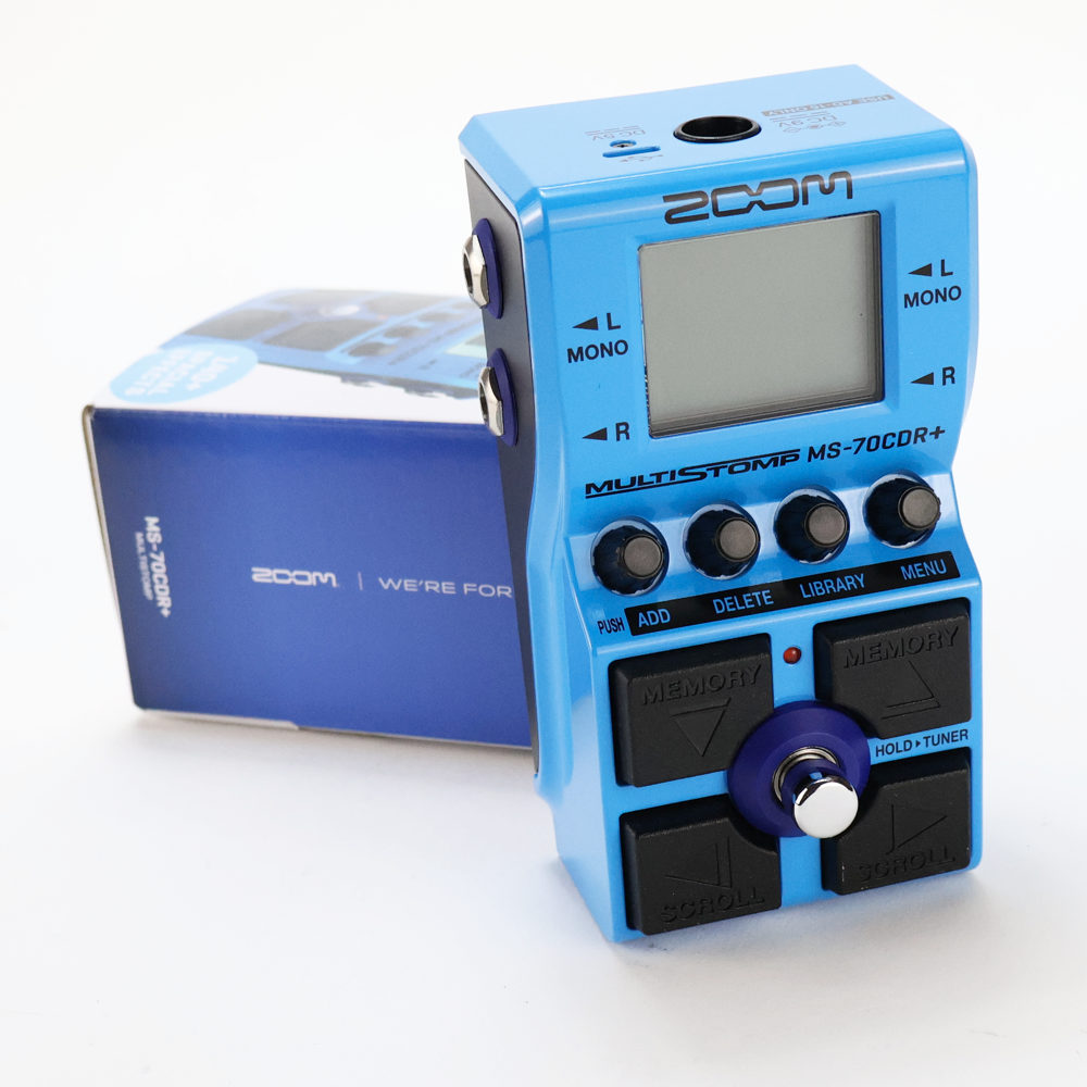 【中古】 ZOOM MS-70CDR+ MultiStomp ギター マルチエフェクター 空間系エフェクトを中心とした149種類を搭載