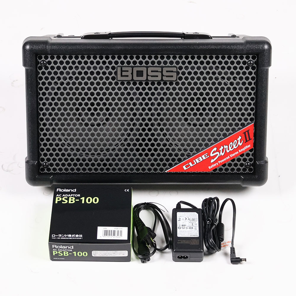 【中古】 ギターアンプ BOSS CUBE STREET II Black 乾電池駆動パフォーマンス用ステレオアンプ 小型ギターアンプ コンボ キューブストリート2