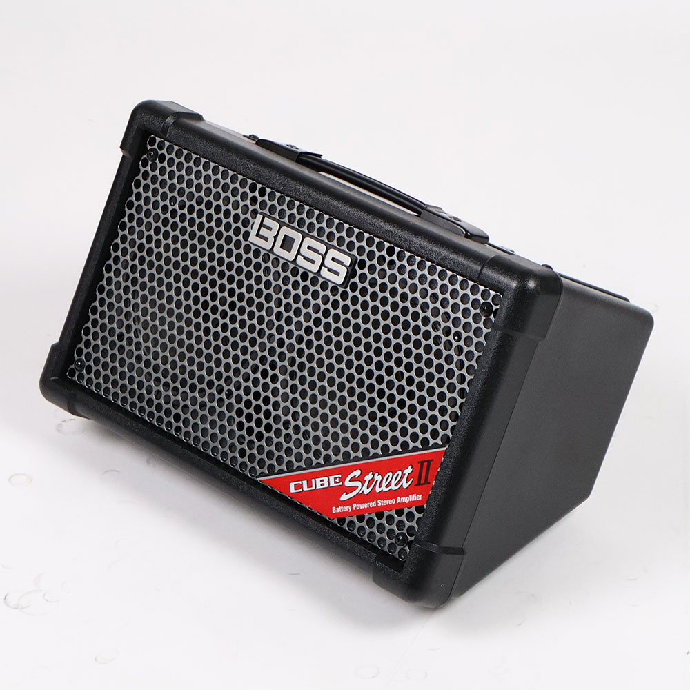 【中古】 ギターアンプ BOSS CUBE STREET II Black 乾電池駆動パフォーマンス用ステレオアンプ 小型ギターアンプ コンボ キューブストリート2 全体