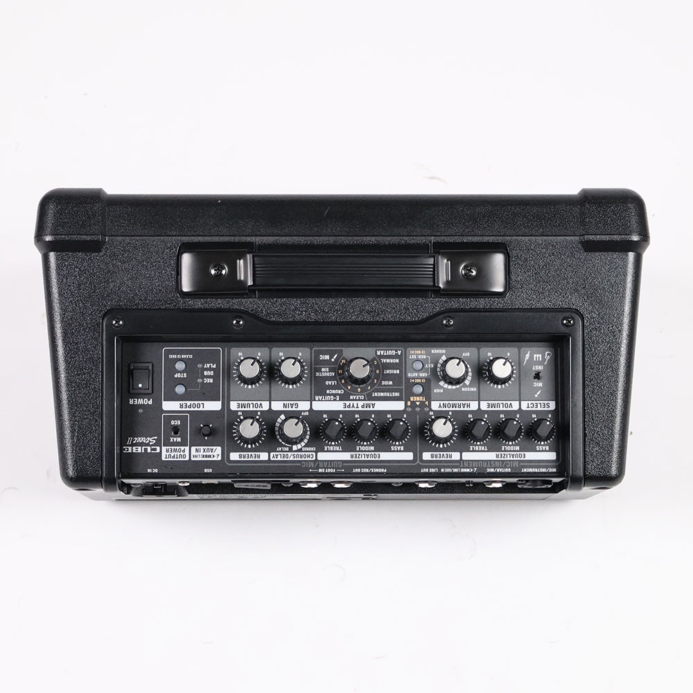 【中古】 ギターアンプ BOSS CUBE STREET II Black 乾電池駆動パフォーマンス用ステレオアンプ 小型ギターアンプ コンボ キューブストリート2 コントロールパネル