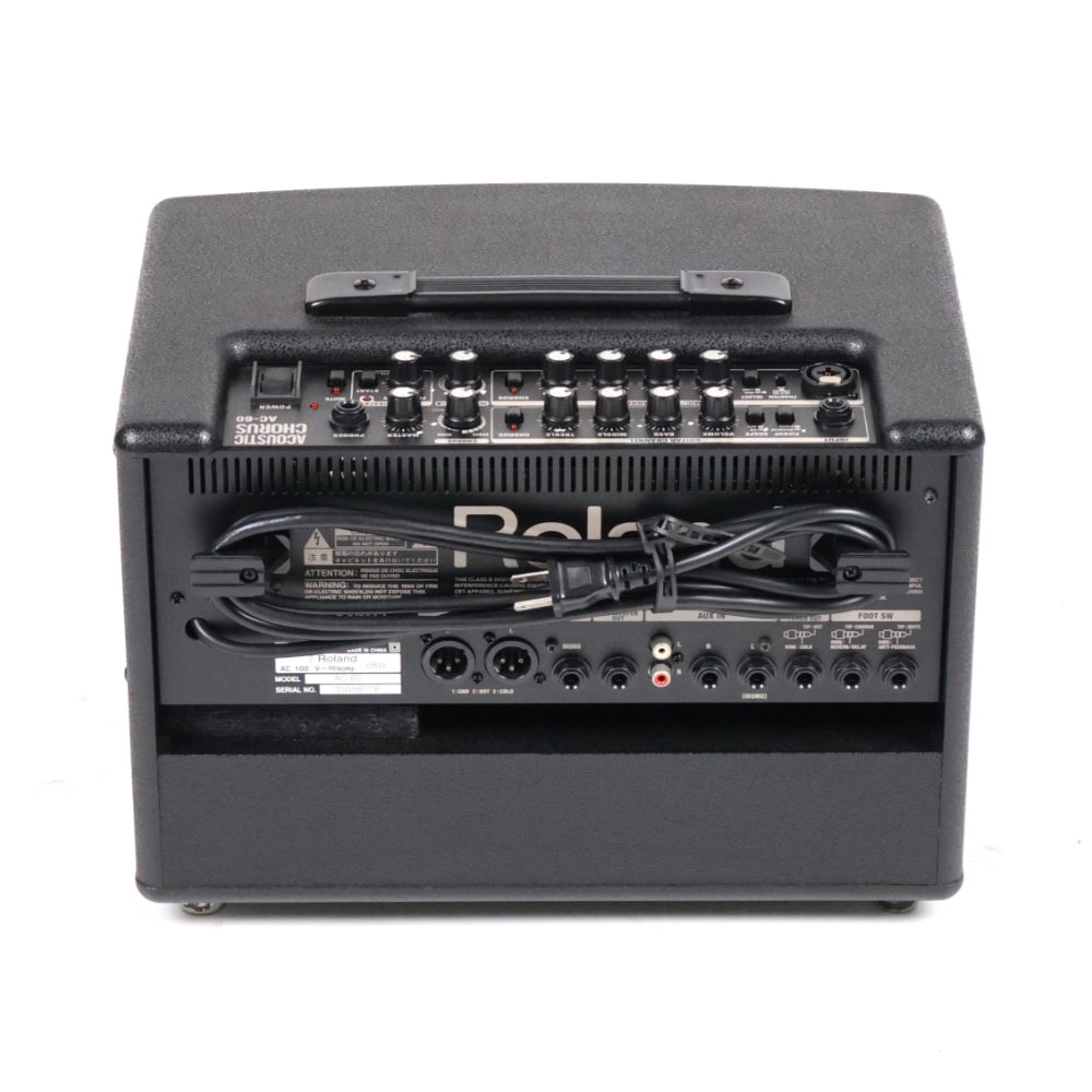 【中古】 アコギアンプ ローランド ROLAND AC-60 アコースティックギター用アンプ アコギアンプ リア画像