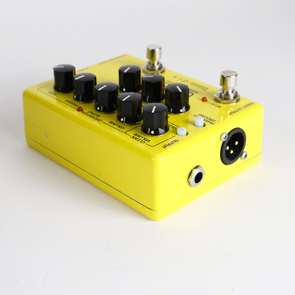 【中古】 ベース用ダイレクトボックス MXR M80 Bass D.I.＋ Yellow ベースディストーション ベースエフェクター 裏面