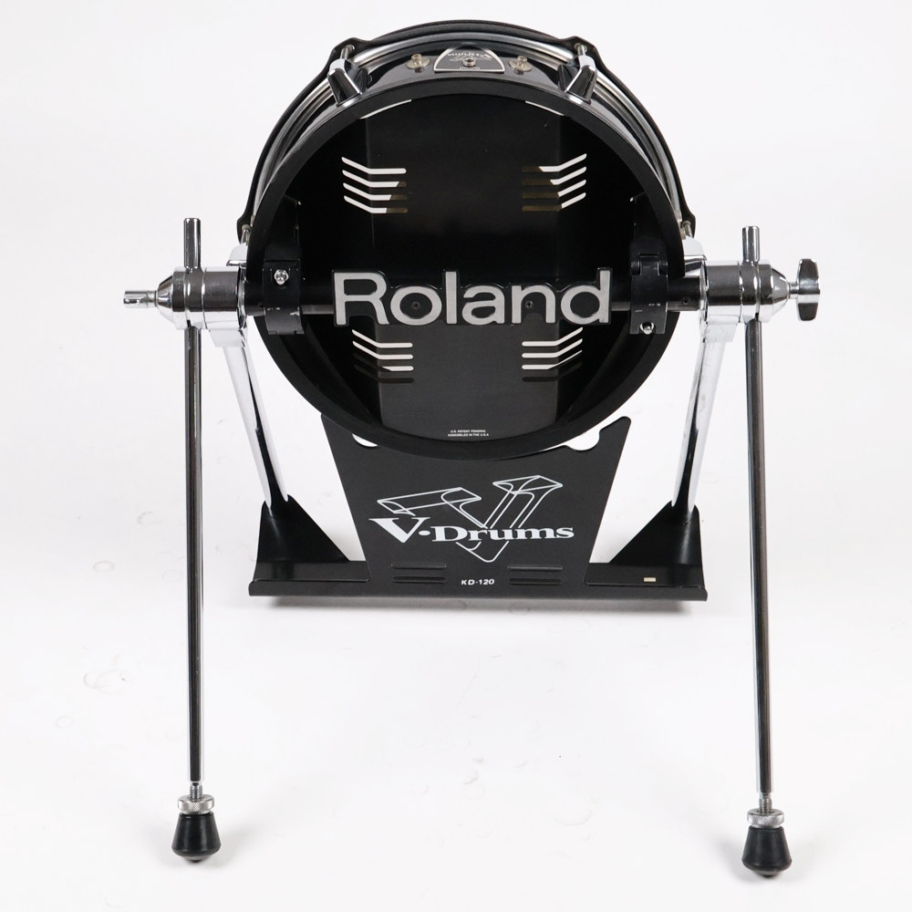 【中古】 電子ドラム用キックパッド Roland KD-120 ローランド V-Drum V-Kick Trigger 背面