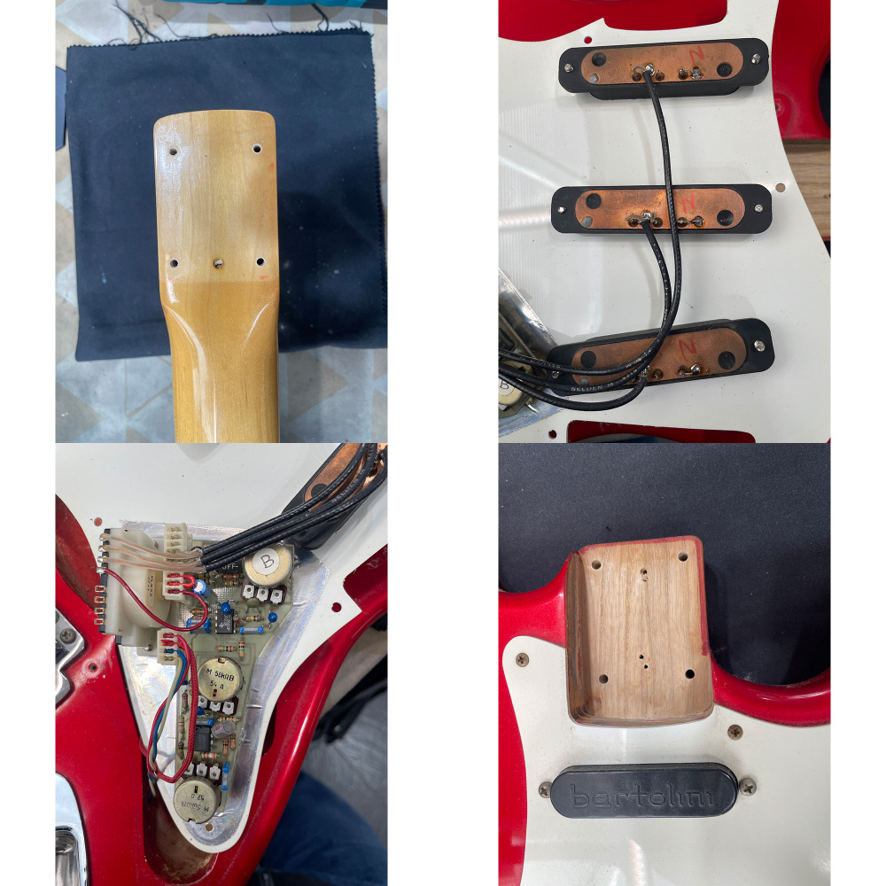 【中古】 Moon ムーン ST TYPE Bartolini PU アクティブサーキット搭載 エレキギター ピックアップ、ネック
