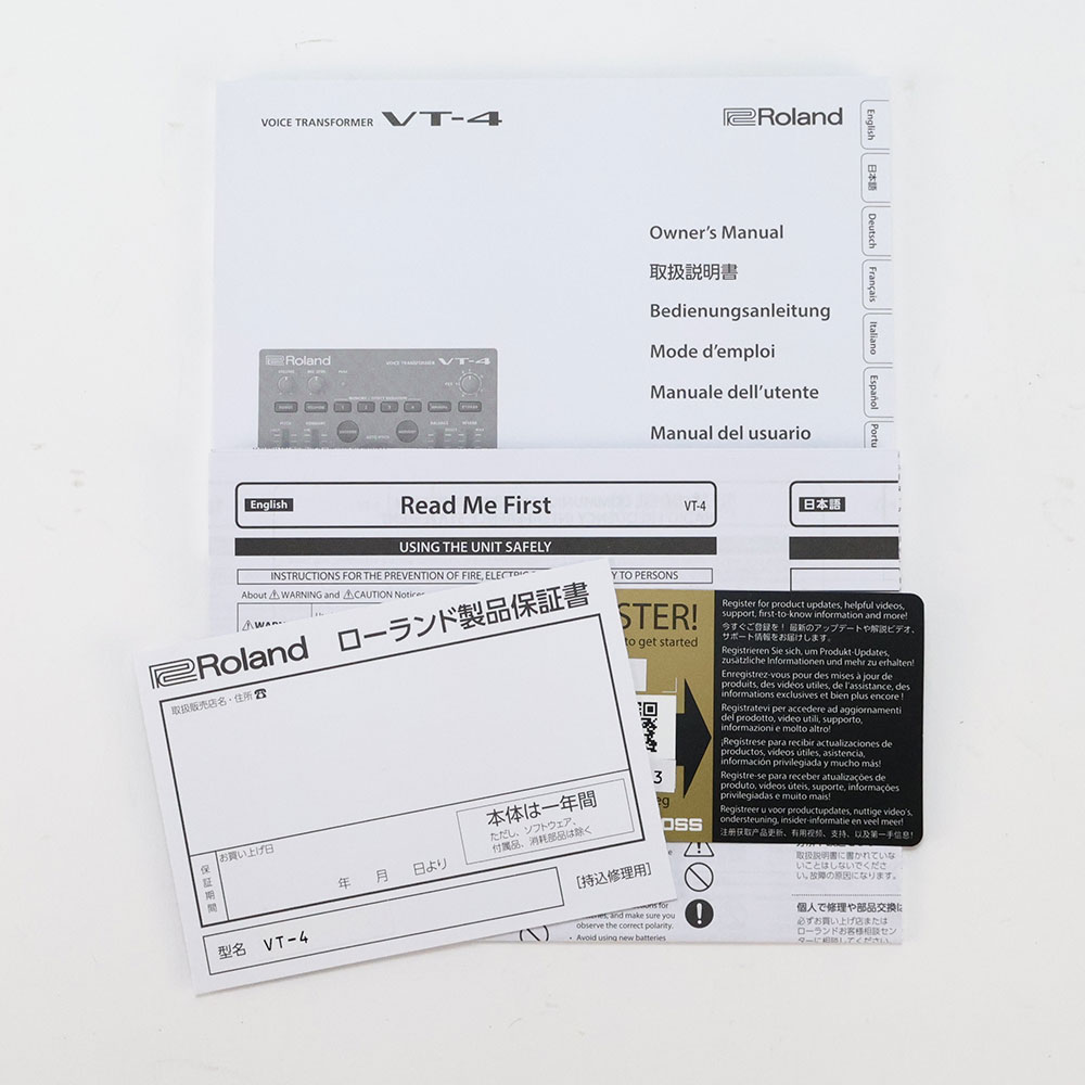 【中古】 ボイスエフェクト ボーカルエフェクター ROLAND VT-4 Voice Transformer ボイストランスフォーマー ローランド 付属品