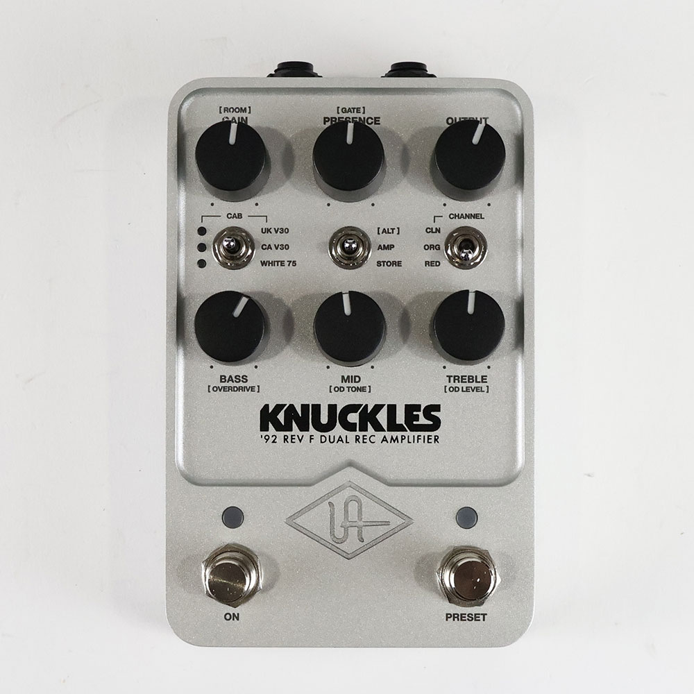 【中古】 Universal Audio ユニバーサルオーディオ UAFX Knuckles ’92 Rev F Dual Rec Amplifier アンプシュミレーター ギターエフェクター 正面