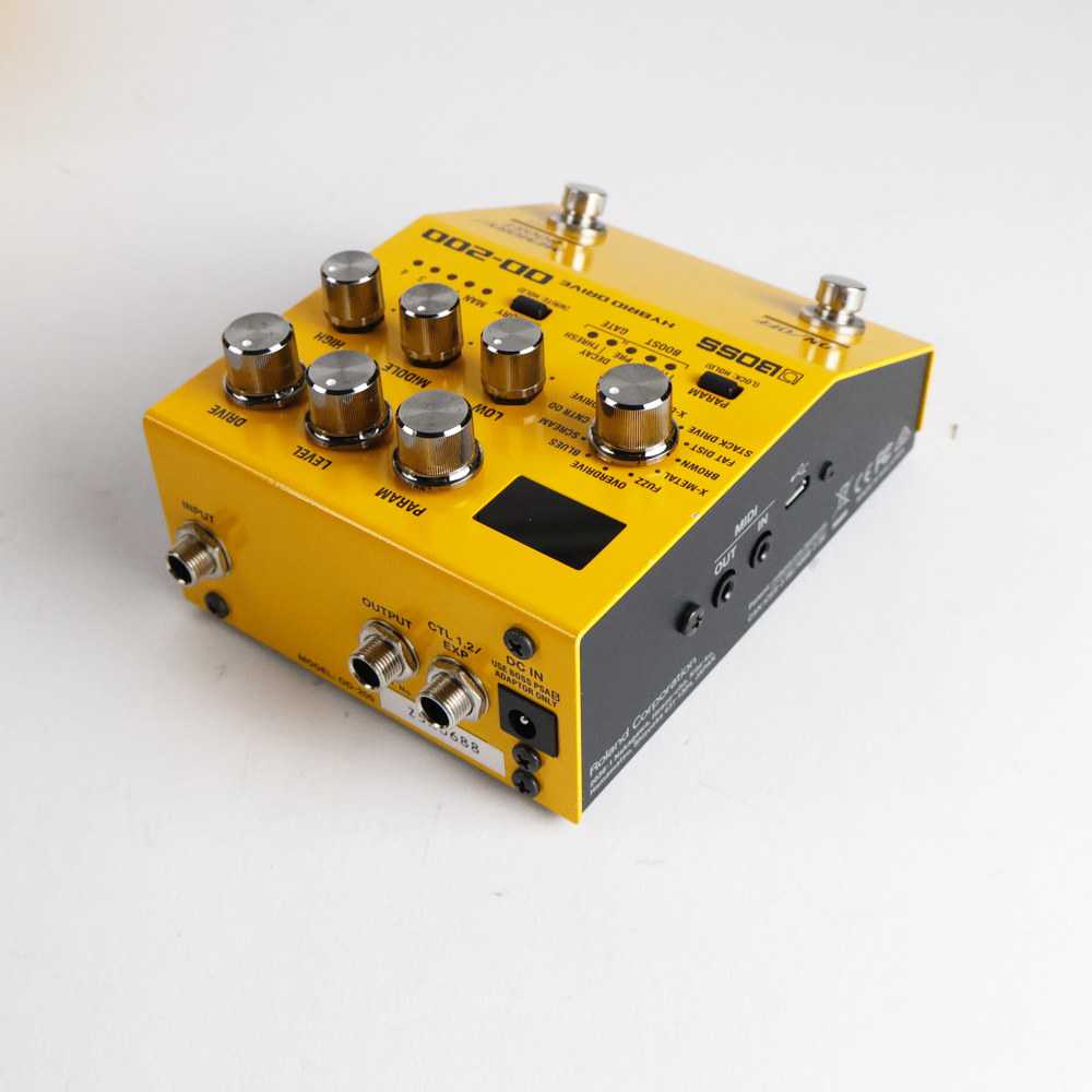 【中古】 オーバードライブ エフェクター BOSS OD-200 Hybrid Drive ギターエフェクター 側面
