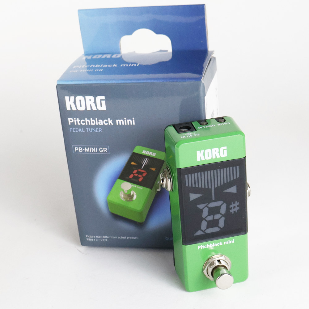 【中古】チューナー ピッチブラックミニ KORG PB-MINI-GR PITCHBLACK mini GR グリーン ペダルチューナー