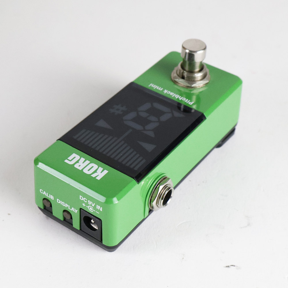 【中古】チューナー ピッチブラックミニ KORG PB-MINI-GR PITCHBLACK mini GR グリーン ペダルチューナー 側面