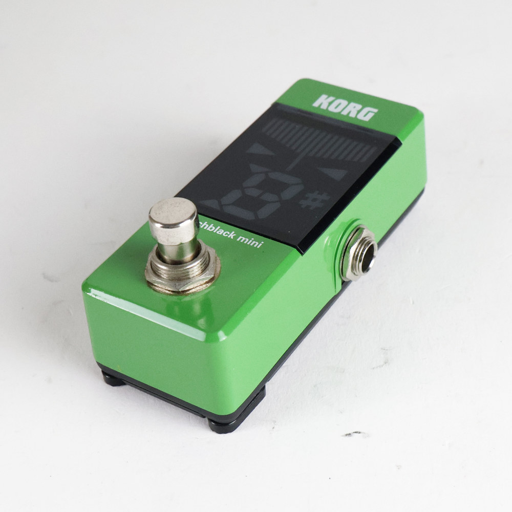 【中古】チューナー ピッチブラックミニ KORG PB-MINI-GR PITCHBLACK mini GR グリーン ペダルチューナー 側面