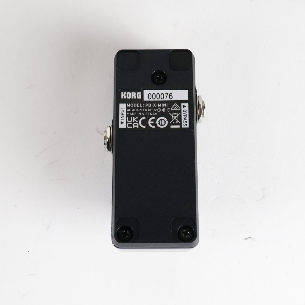 【中古】 チューナー KORG PITCHBLACK X mini PB-X-MINI ピッチブラック ペダルチューナー コルグ 裏面