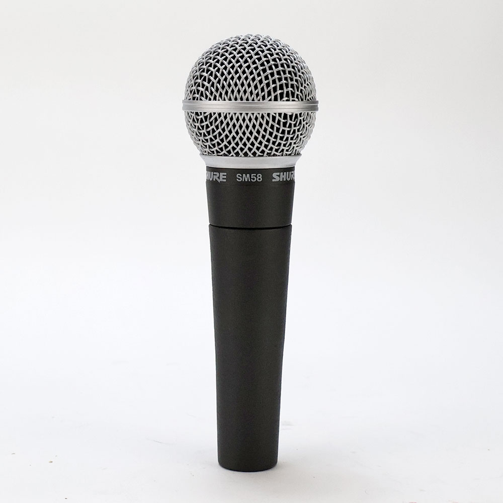【中古】 マイク ダイナミックマイク ボーカル用 SHURE SM58 シュアー 58 ゴッパ シュア 正面