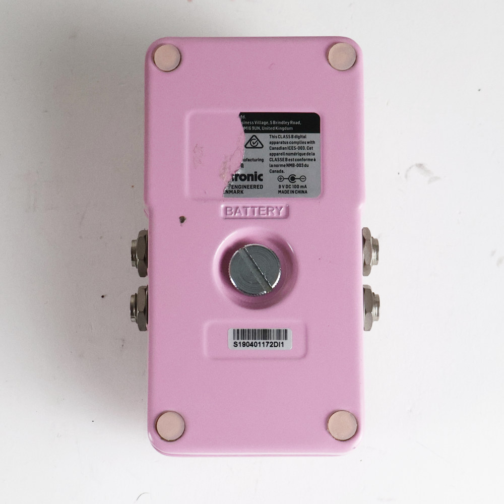 【中古】 tc electronic BRAINWAVES ピッチシフター エフェクター 裏面