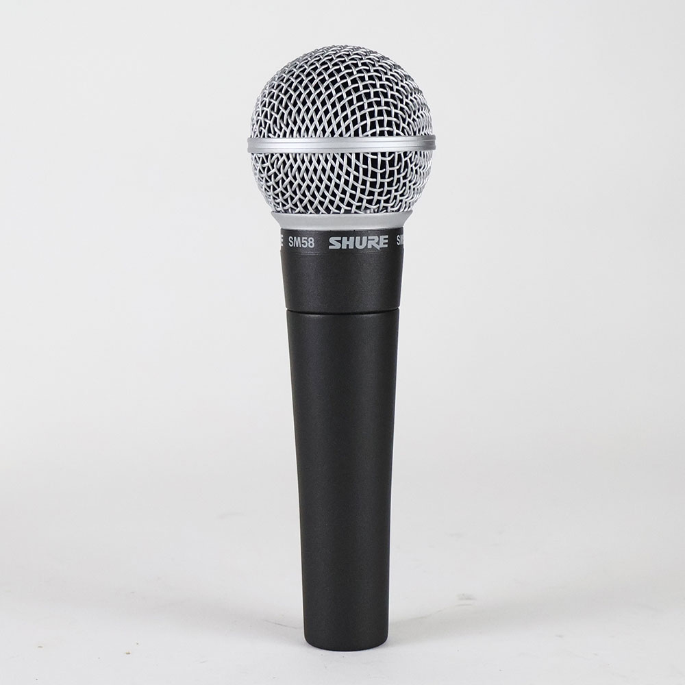 【中古】 マイク ダイナミックマイク ボーカル用 SHURE SM58 シュアー 58 ゴッパ シュア 正面