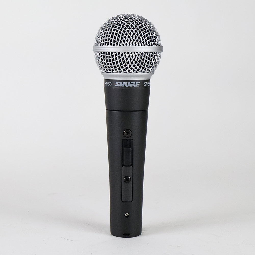 【中古】 マイク ダイナミックマイク SHURE SM58SE スイッチ付き  シュアー 58 ゴッパ シュア スイッチ面