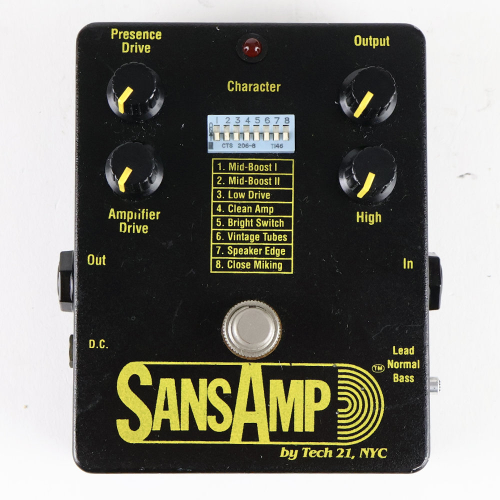 【中古】サンズアンプ TECH21 SansAmp Classic 初期型 Classicロゴ無し プリアンプ ギターエフェクター ベースエフェクター