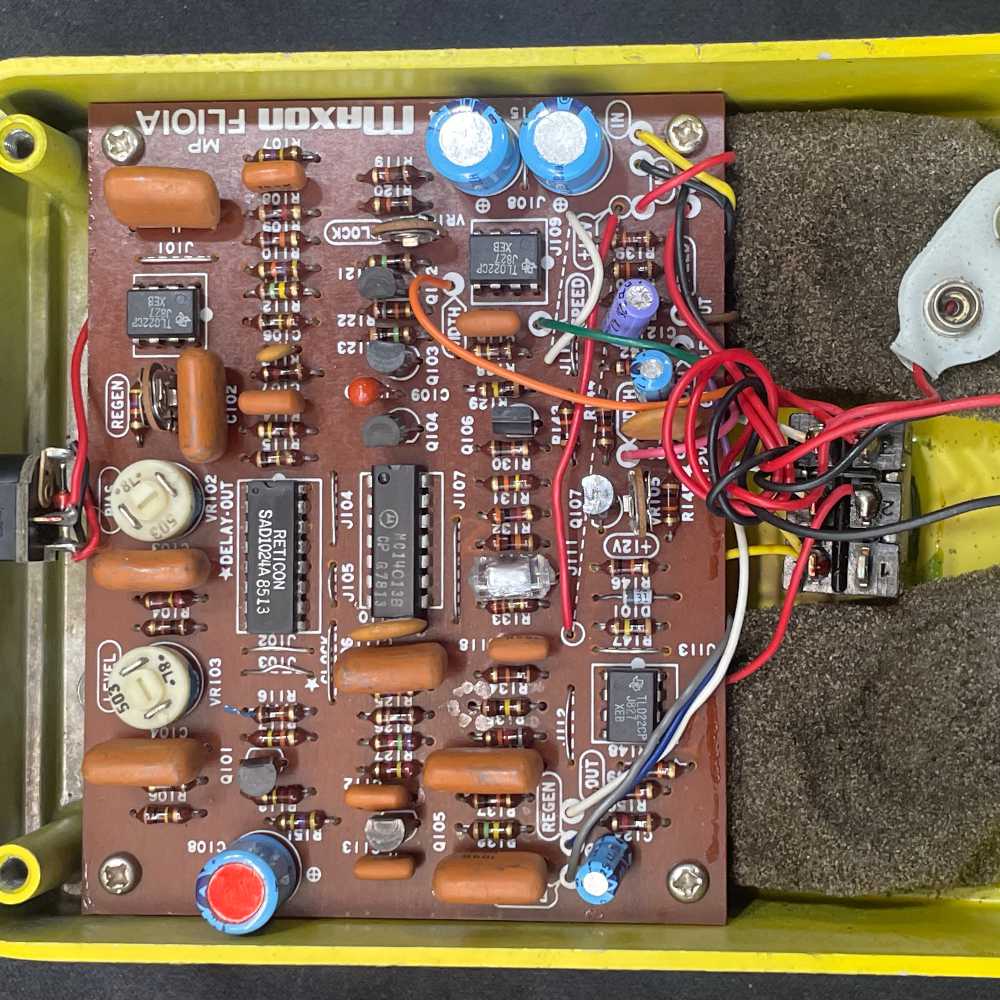 【中古】 フランジャー MAXON マクソン FL-303 FLANGER 後期型 ギターエフェクター 基盤