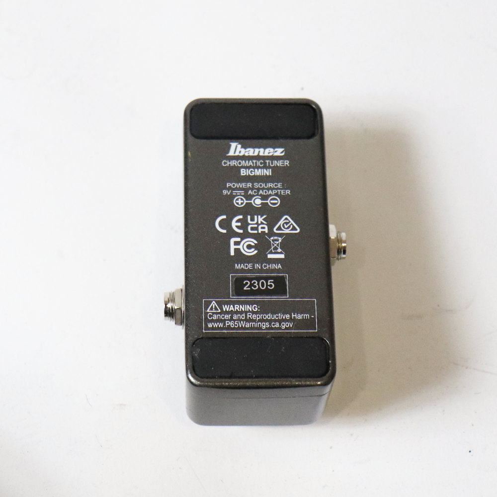 【中古】 チューナー IBANEZ BIGMINI ペダルチューナー 裏面