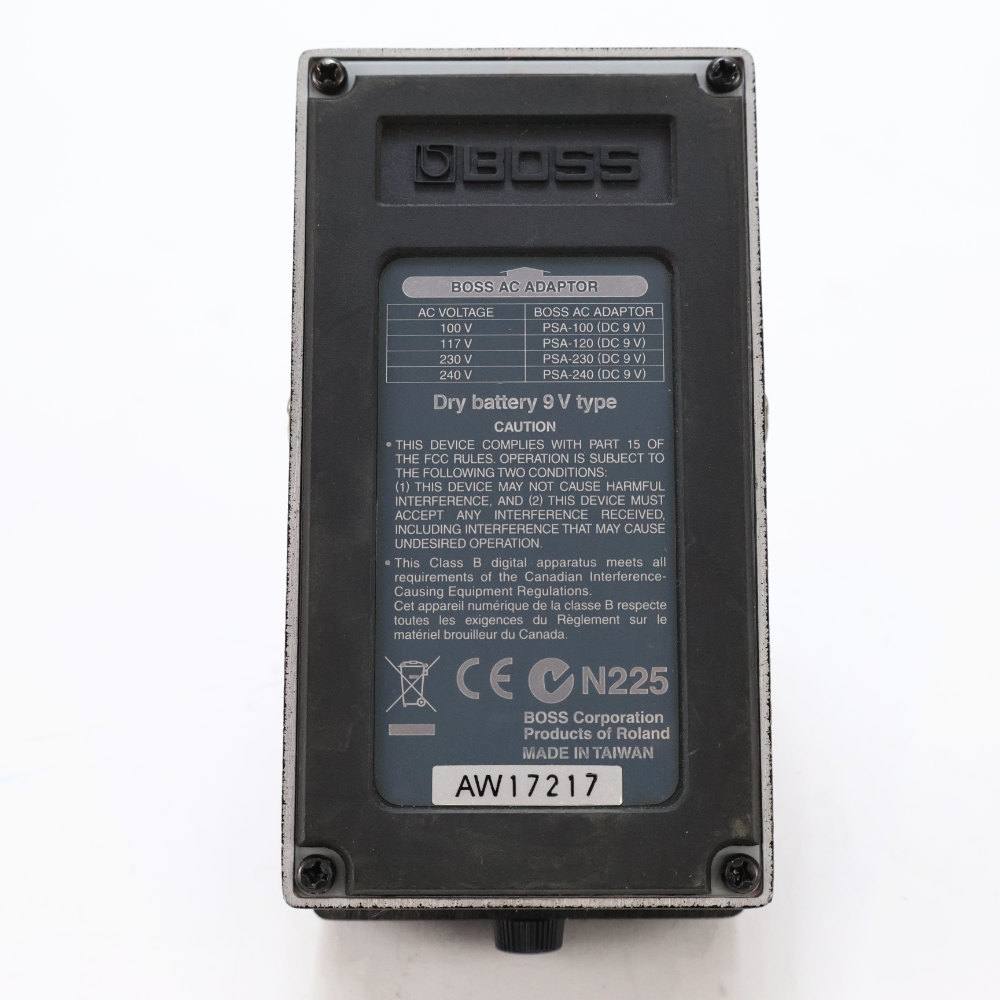 【中古】 BOSS FDR-1 Deluxe Reverb オーバードライブ ギターエフェクター 裏面