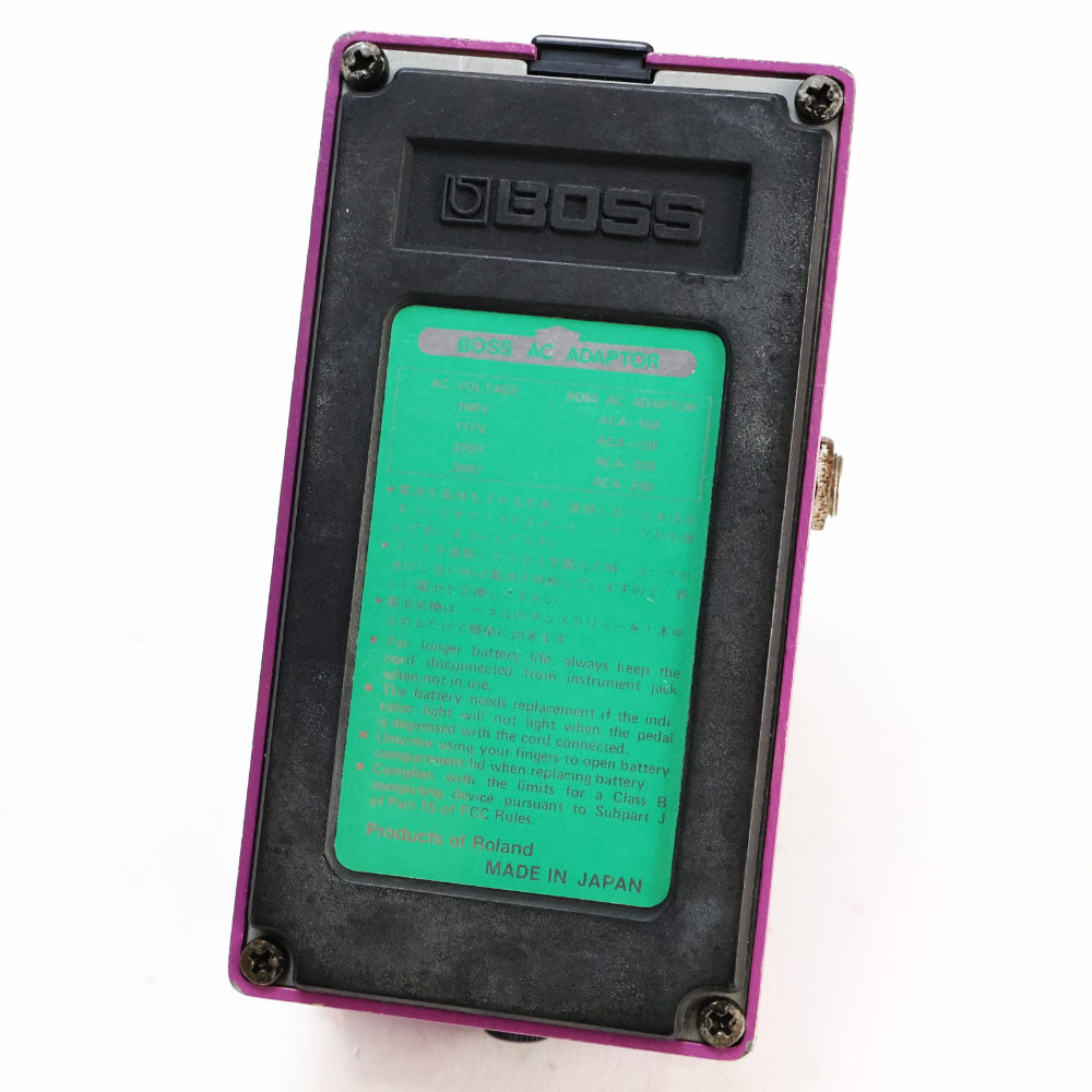 【中古】 フランジャー BOSS BF-2 Flanger Made in Japan ボス ギターエフェクター 本体画像 裏