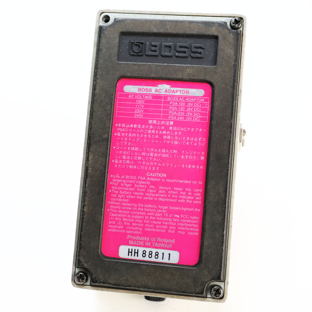 【中古】 デジタルディレイ エフェクター BOSS DD-3 Digtal Delay ギターエフェクター ディレイ 本体画像 裏